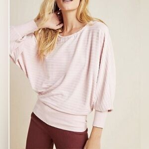 Anthropologie Saturday Sunday Sz XS Shawna Hacci Light Pink Soft Sweater